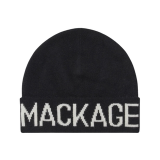 Black Kiko Cuffed Logo Knit Hat