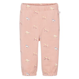 Baby Pink Horse Embroidered Sweatpants