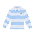 Blue Striped Rugby Polo