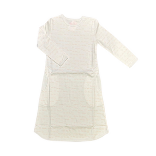 White/Pink Bon Jour Smile Nightgown