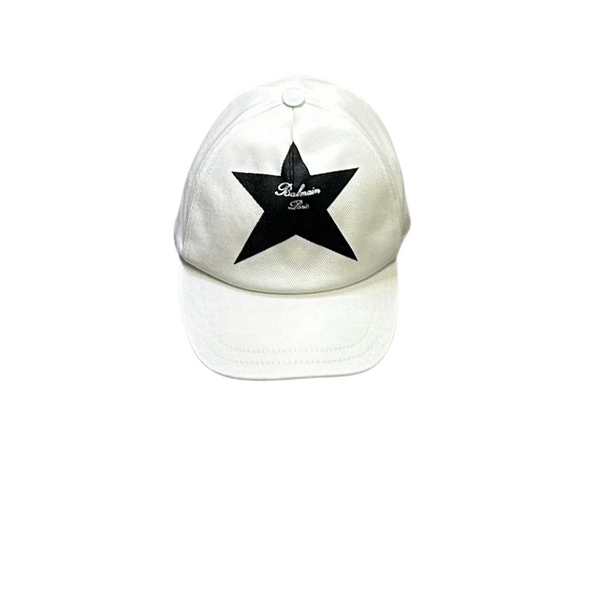 White Baby Cap with Star Logo