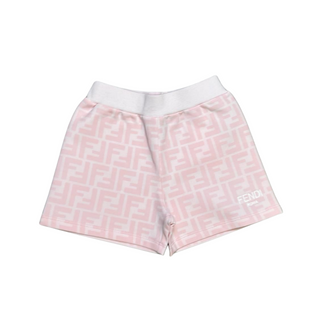 Pink Baby Faded FF Shorts