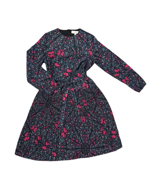 Multicolor Printed Small Pleated Dress