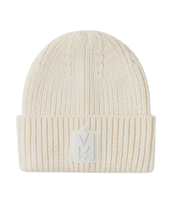 Cream Adults Jude Knit Logo Hat
