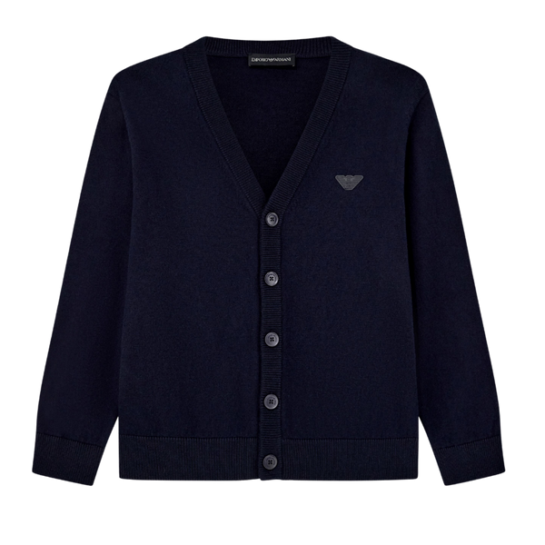 Navy Logo Essential Cardigan