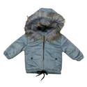 Flintstone Down Corduroy Fur Trim Bomber