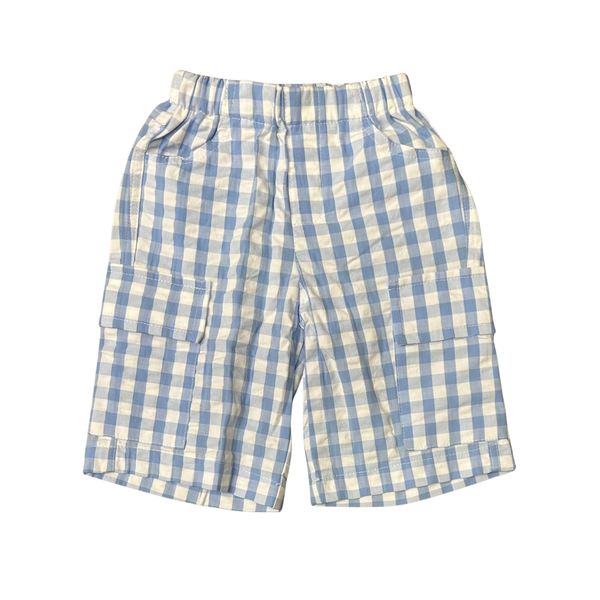 Light Blue Gingham Cretaccio Short