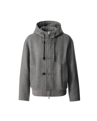 Carbon Grey Mens Malik Wool Jacket