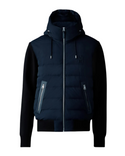 Navy Mens Andrew Light Down Hooded Coat