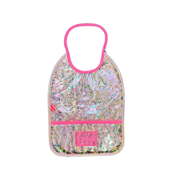 Pink Sparkle Newborn Bib