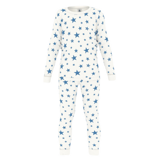 White Stars Printed Pajama Set