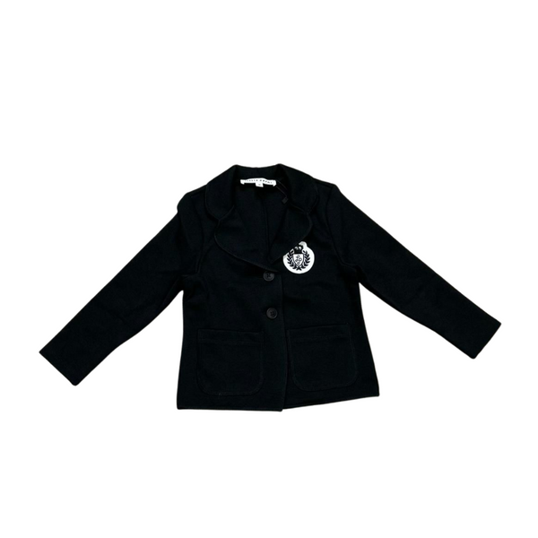 Black Milano Blazer with Color Badge