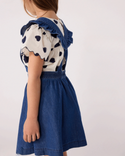 Blue Denim Ruffle Jumper