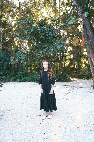 Black Tiered Maxi Dress