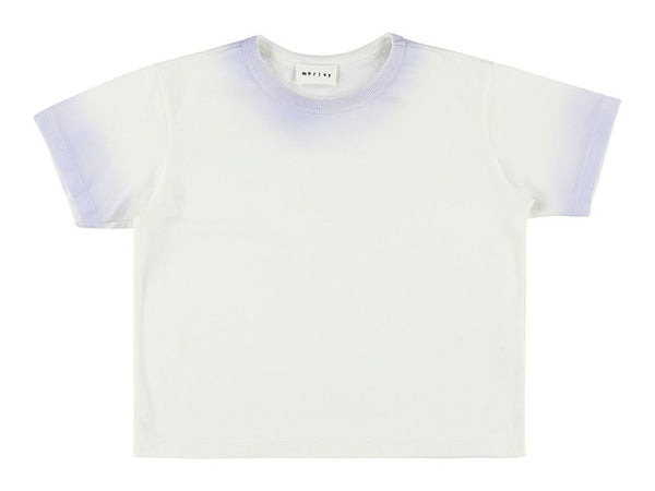 White and Purple Vem Basic Tee