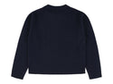 Navy Wool Yes Double Button Cardigan