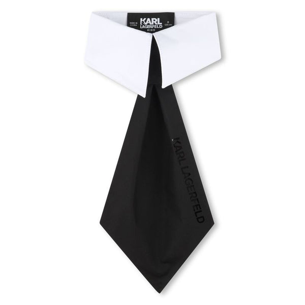 Black and White Tie Collar