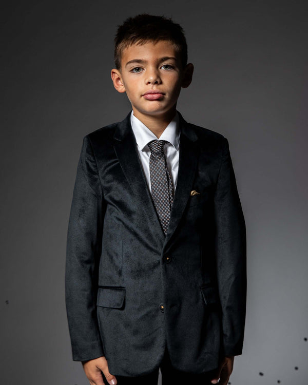 Black Velvet Suit Blazer