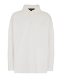 White Long Sleeves Polo Shirt