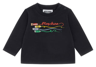 Black Crayon Moschino Long Sleeve Tee