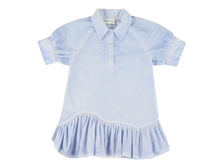 Blue Wendy Button Dress