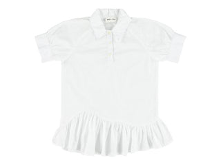 White Wendy Button Dress