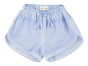 Blue Wu Elastic Waistband Shorts