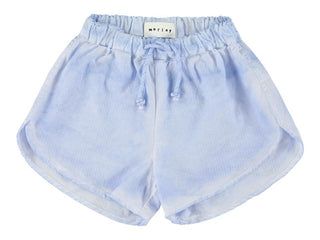 Blue Wu Elastic Waistband Shorts