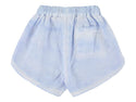 Blue Wu Elastic Waistband Shorts