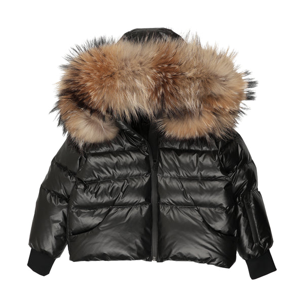 Black Kangaroo Pocket Coat