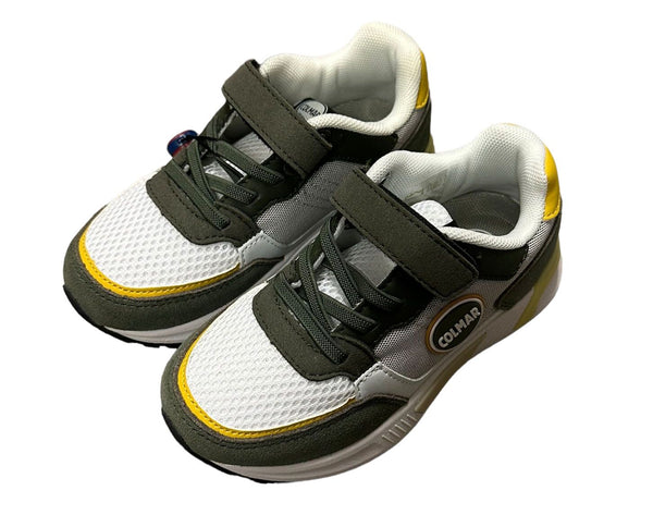 COL Khaki White Velcor Sneakers