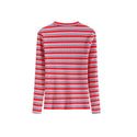 Red Striped Smile Long Sleeve Tee