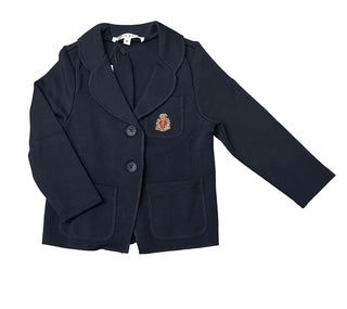 Navy Emblem Blazer