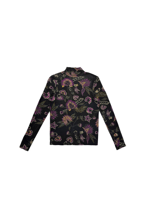 Paisley Jersey Turtleneck
