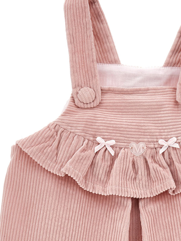 Rose Corduroy Bow Jumper