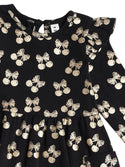 Black and Gold Cherry Pie Dress