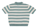 Green Striped Xian Knit Polo