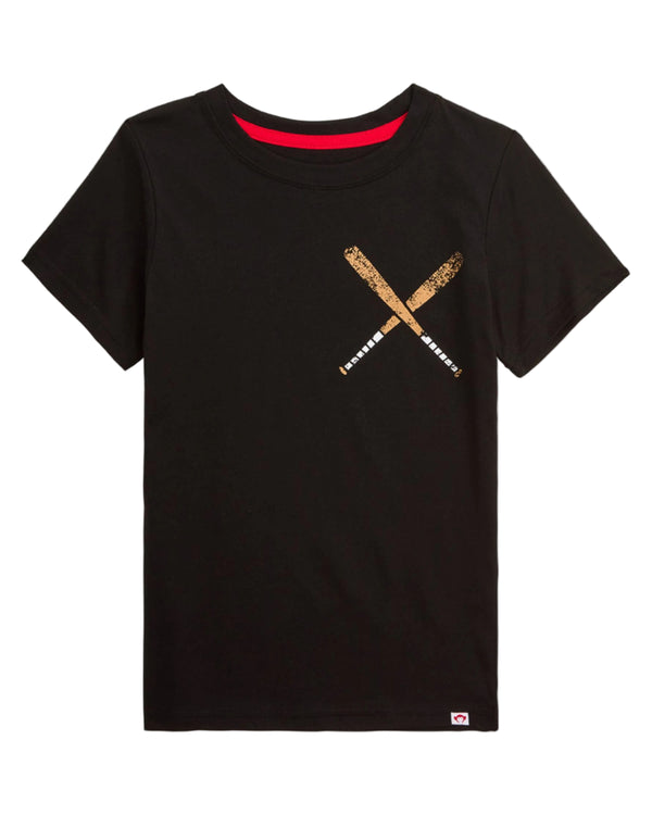 Black Batting Graphic Tee
