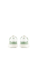 White and Green Sneakers