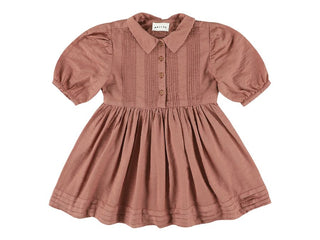 Henna Strawberry Yrma Collar Long Length Dress