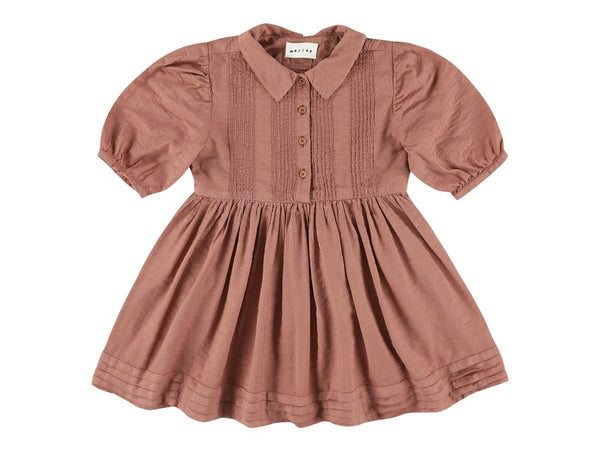 Henna Strawberry Yrma Collar Long Length Dress