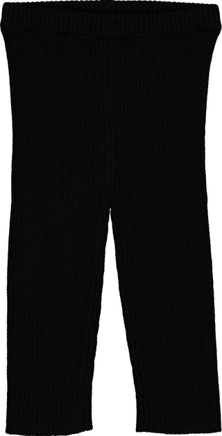 Black Baby Knit Chat Leggings