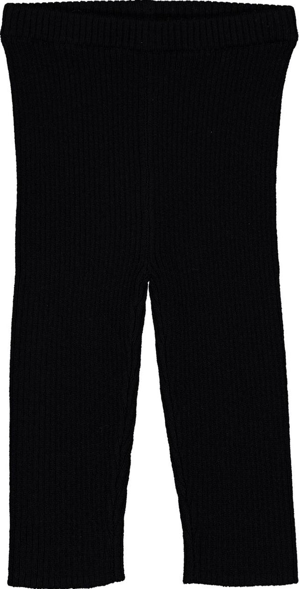 Black Baby Knit Chat Leggings