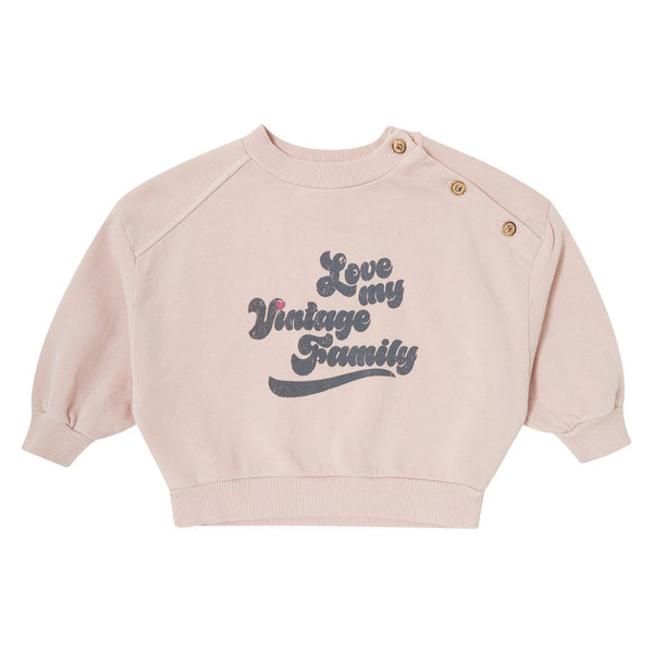 Pink Baby "Love My Vintage Family" Crewneck