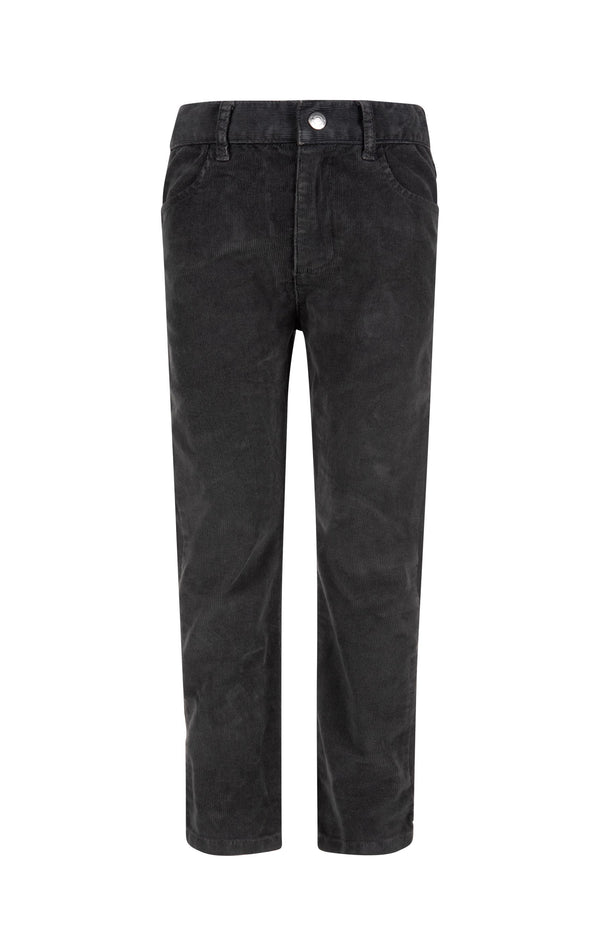 Vintage Black Skinny Cords Pants