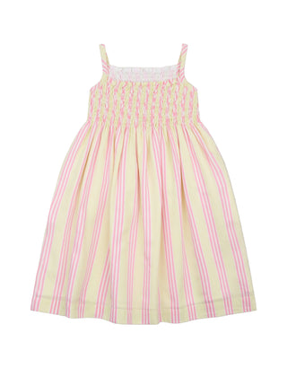 Lime and Pink Dorien Striped Dress