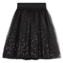 Black Mesh Sequin Tutu Skirt