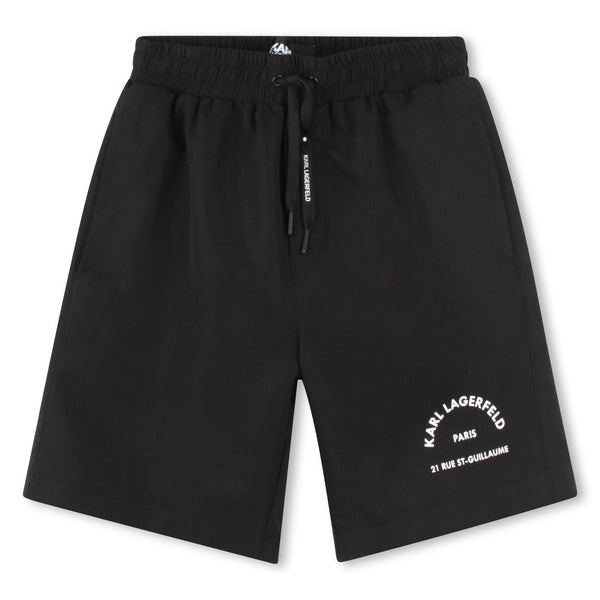 Black Logo Swim Shorts