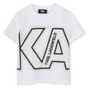 White KARL Logo Tee