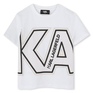 White KARL Logo Tee